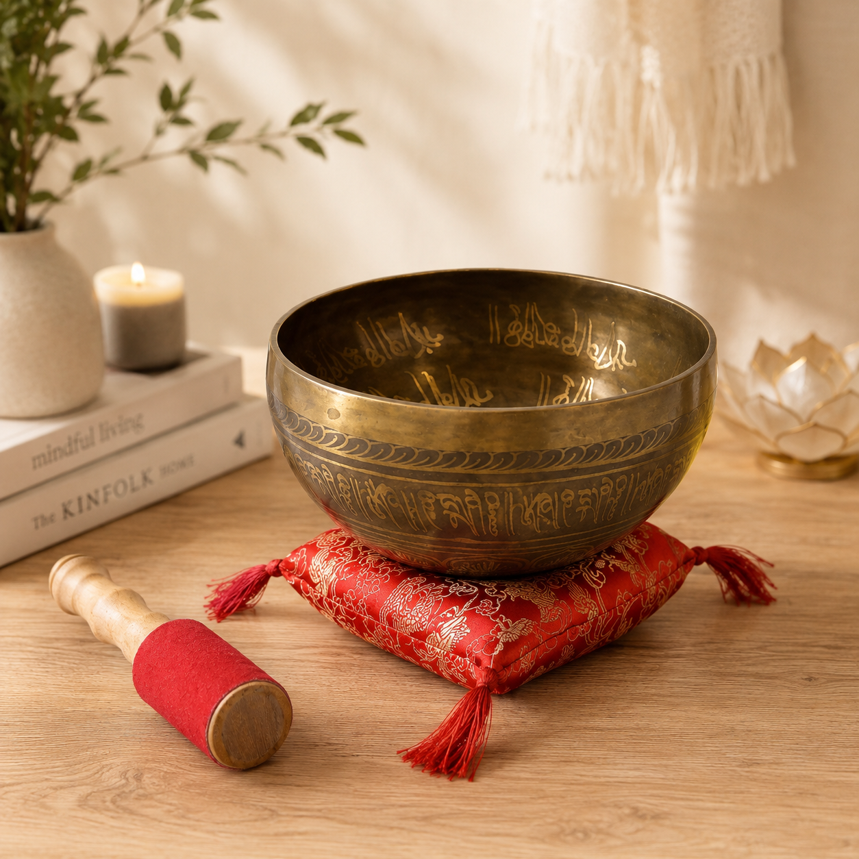 Brass Golden Tara - Special S'Bowl Set 19 cm