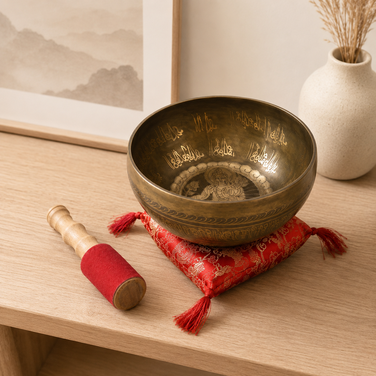 Brass Golden Tara - Special S'Bowl Set 19 cm