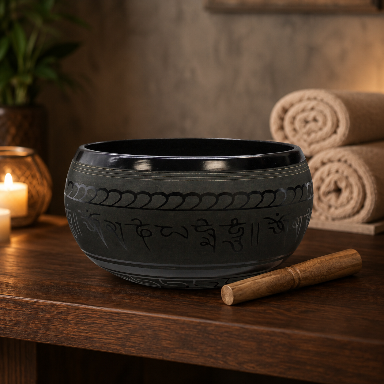 Extra Loud Five Buddha Singing Bowl 21cm - G#4 Note Brass Sound Bath Bowl(5)