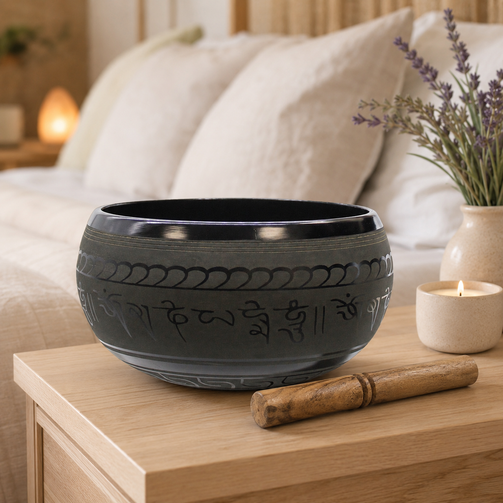 Extra Loud Five Buddha Singing Bowl 21cm - G#4 Note Brass Sound Bath Bowl(6)