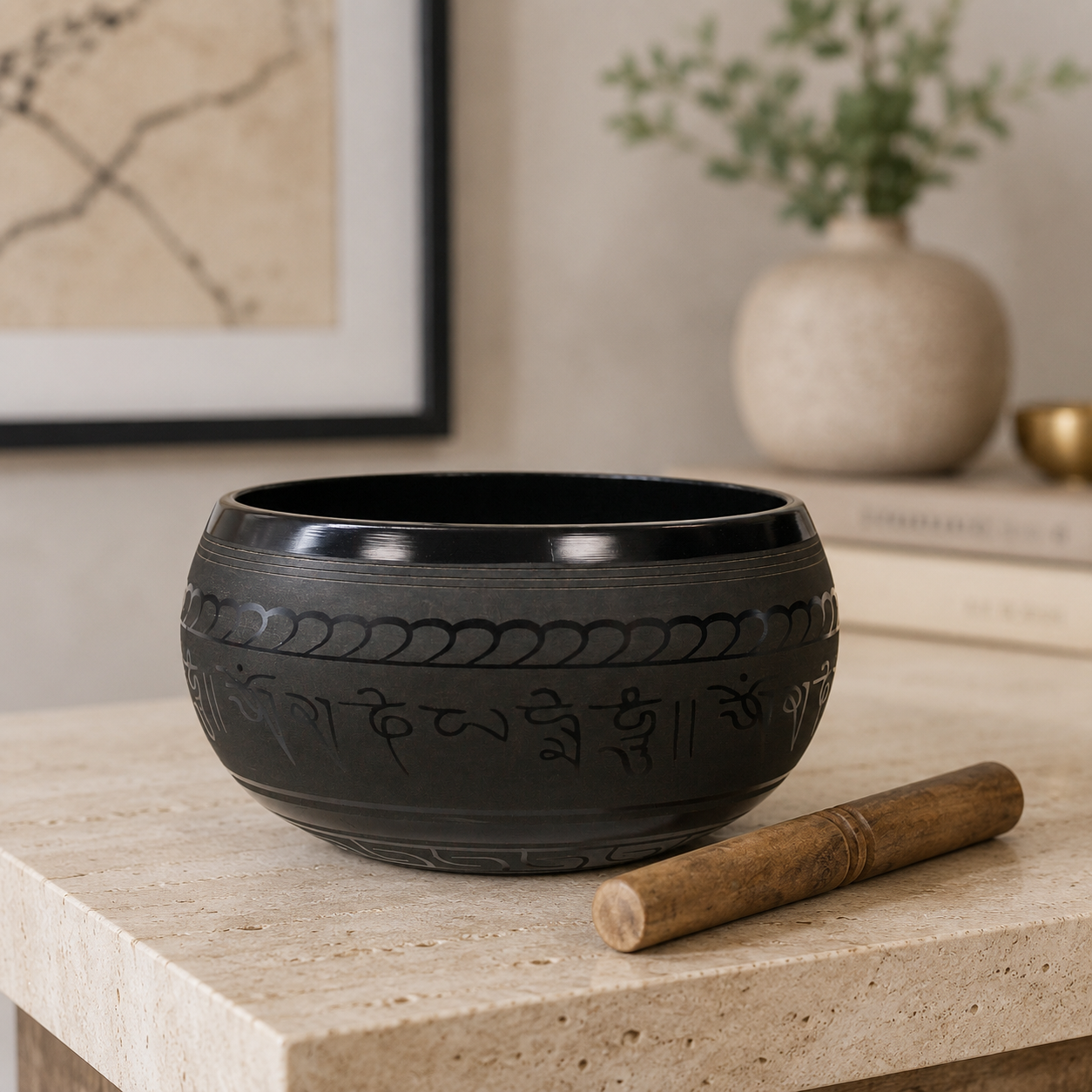 Extra Loud Five Buddha Singing Bowl 21cm - G#4 Note Brass Sound Bath Bowl(9)