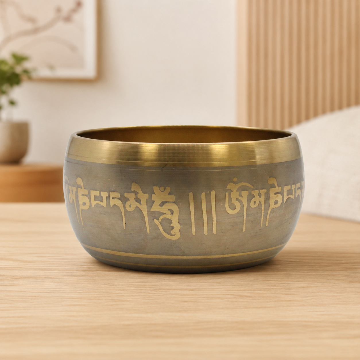 Lrg Five Buddha Singing Bowl