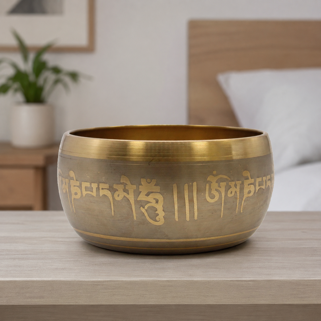 Lrg Five Buddha Singing Bowl