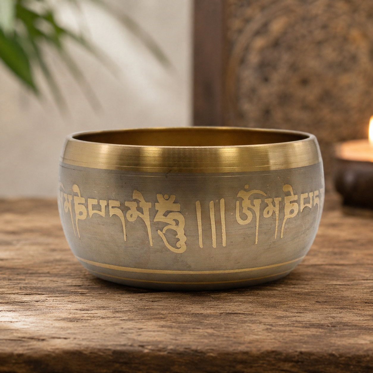 Lrg Five Buddha Singing Bowl