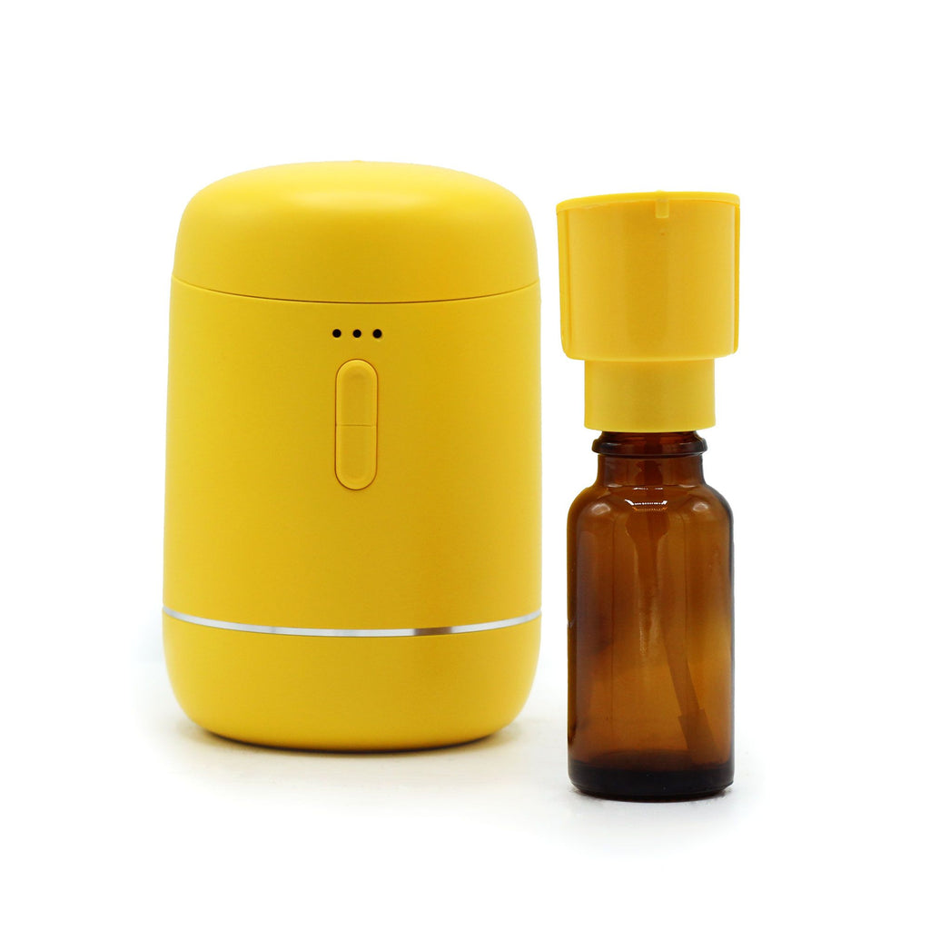 Yellow Essential Oil Diffuser – USB-C Portable Humidifier (10.5x6.5cm)