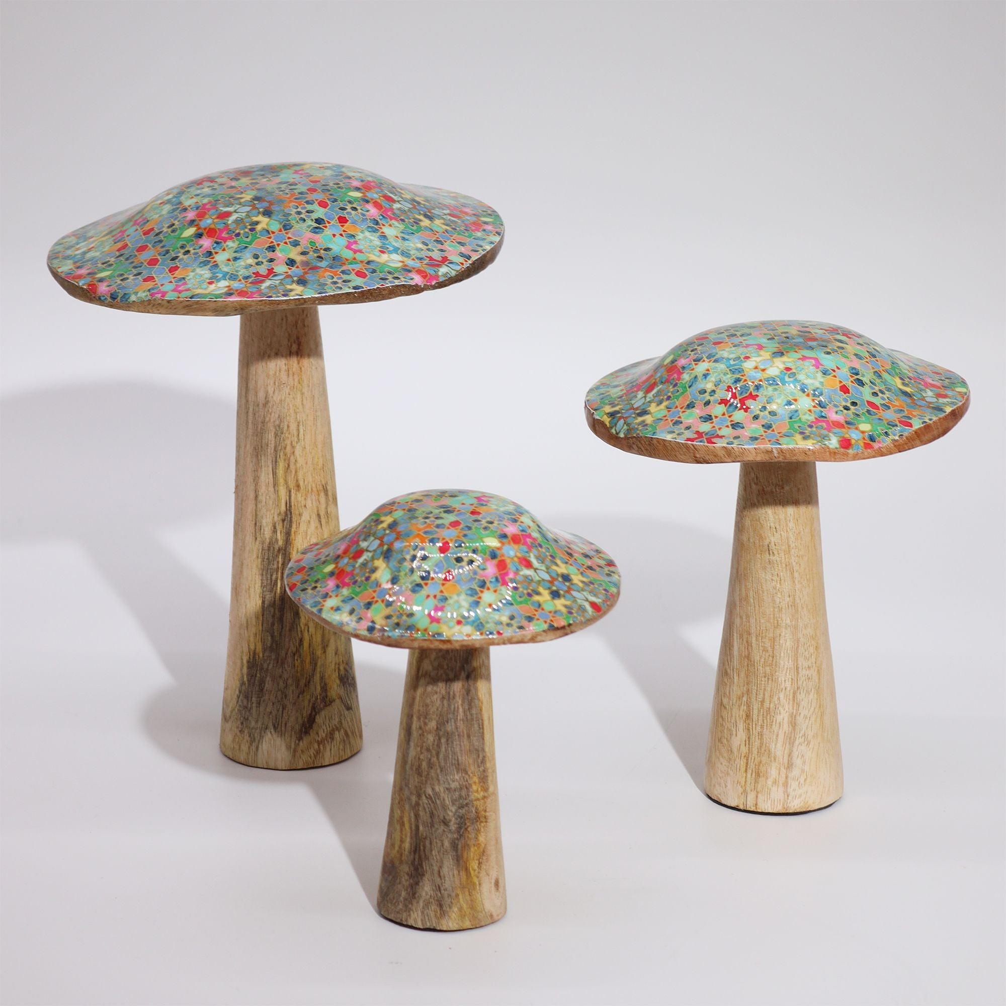 Med Wooden Mushroom - Mediterranean Tile Pattern – Medium