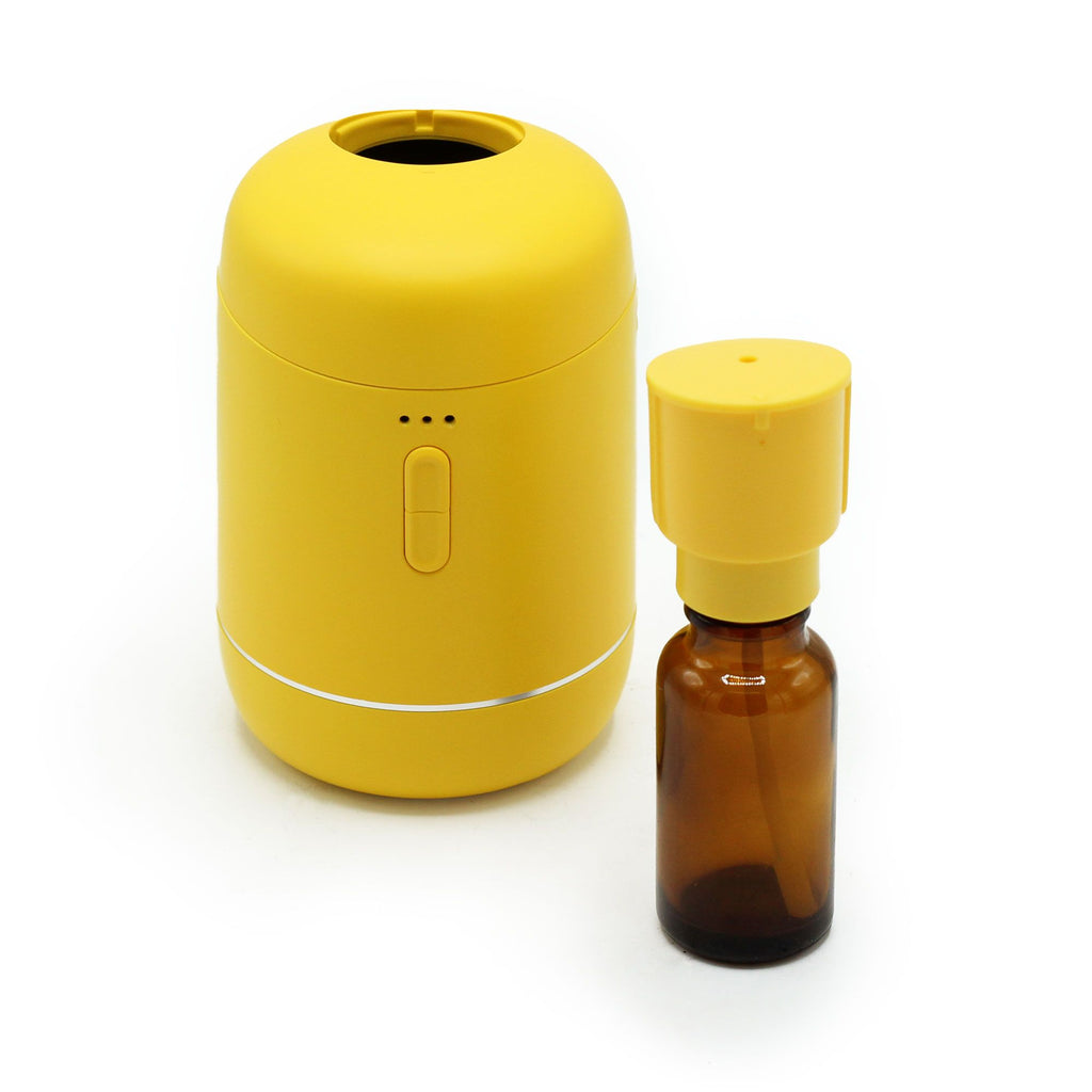 Yellow Essential Oil Diffuser – USB-C Portable Humidifier (10.5x6.5cm)