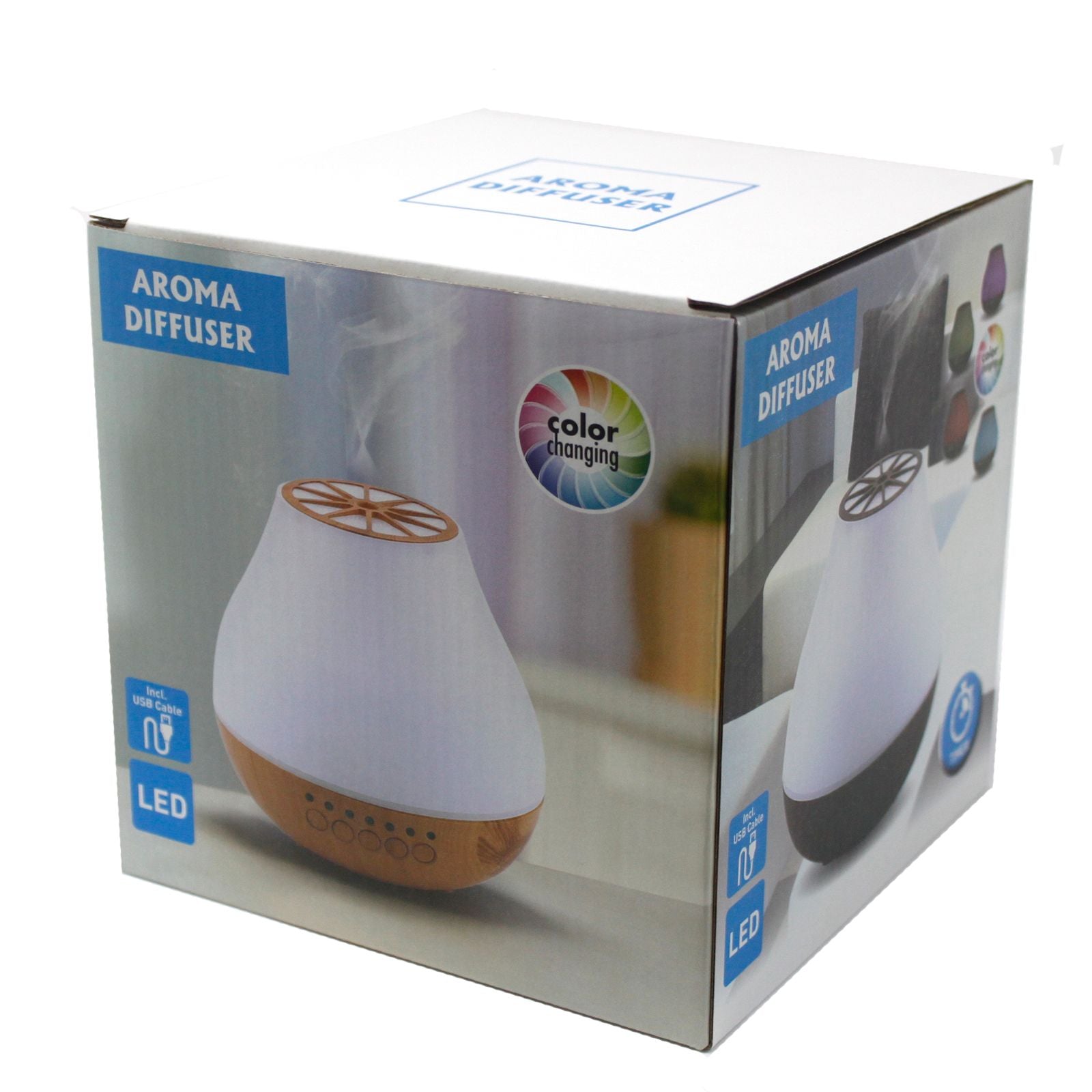Viennese Atomiser – Bluetooth Speaker & 7-Color LED USB Timer (300ml, 15.5x15cm)