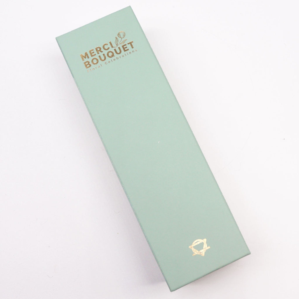 Soap Flower Gift Box (Long Box) - Spring Celibrations - Yellow & Greens