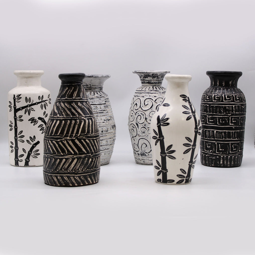 Handmade Lombok Ceramic Ceramic Vase – Cream – Indonesian Artisan Pottery UK