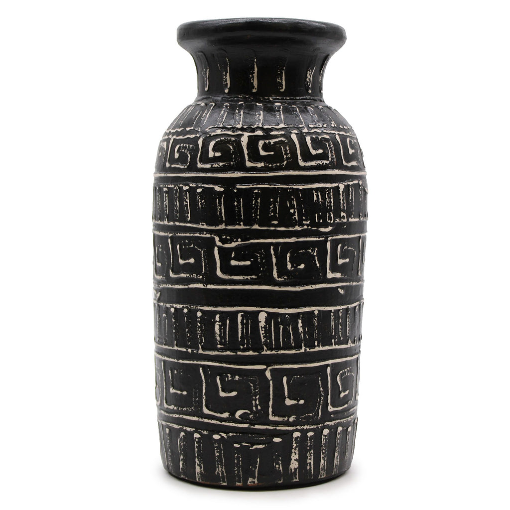 Handmade Lombok Ceramic Ceramic Vase – Chocolate – Indonesian Artisan Pottery UK