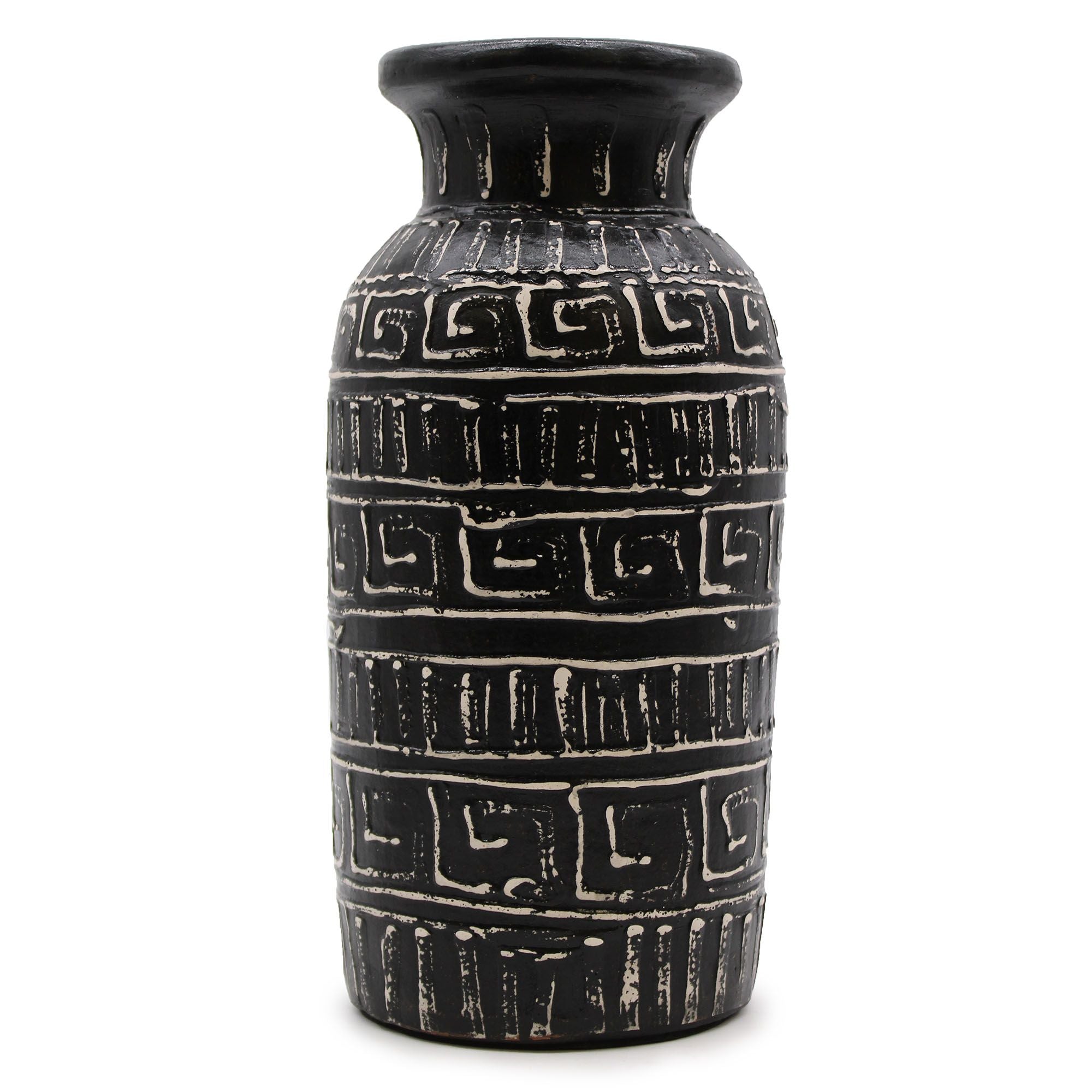 Handmade Lombok Ceramic Ceramic Vase – Chocolate – Indonesian Artisan Pottery UK