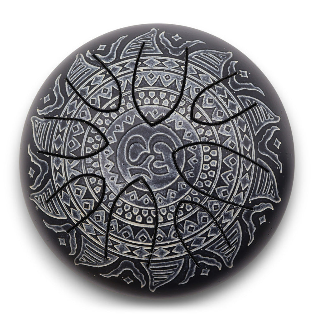 Hapi Drum Om Mandala Engraved - 16cm