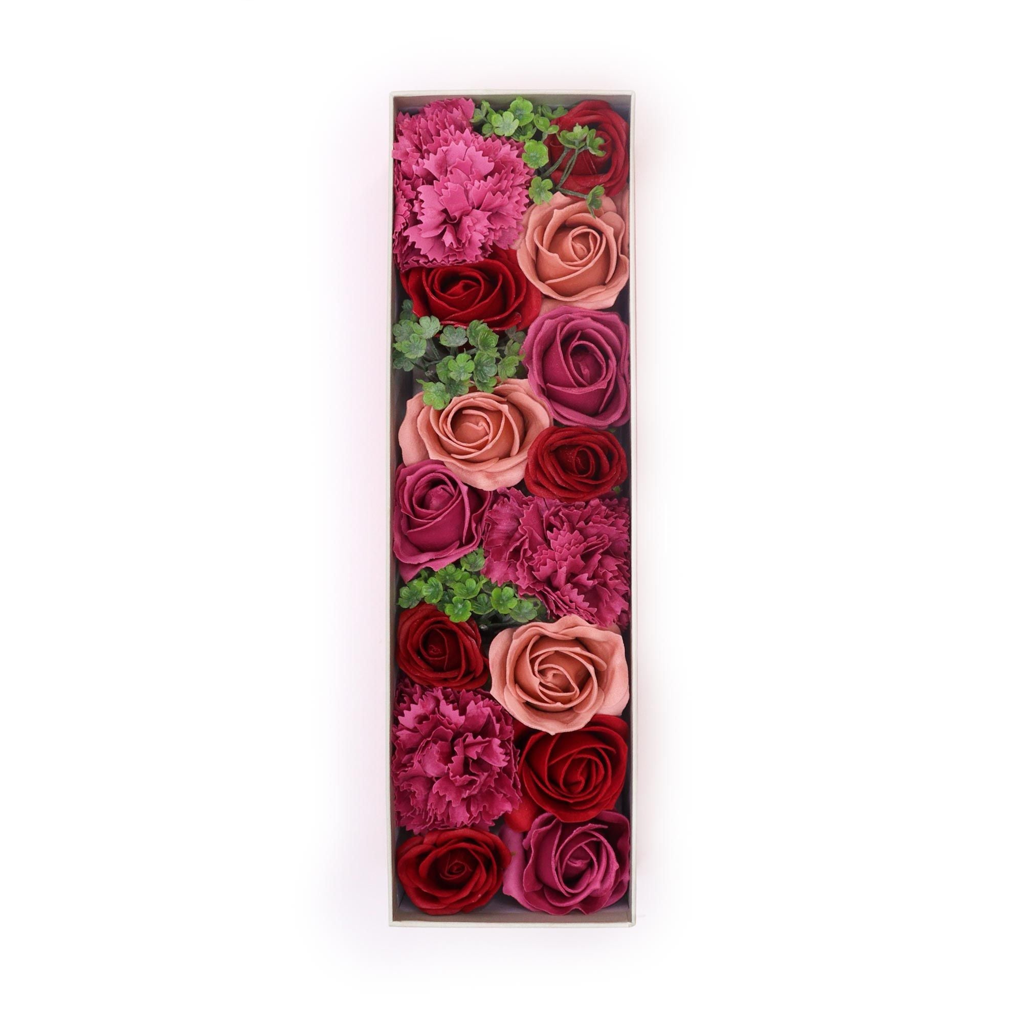 Soap Flower Gift Box (Long Box) - Vintage Roses