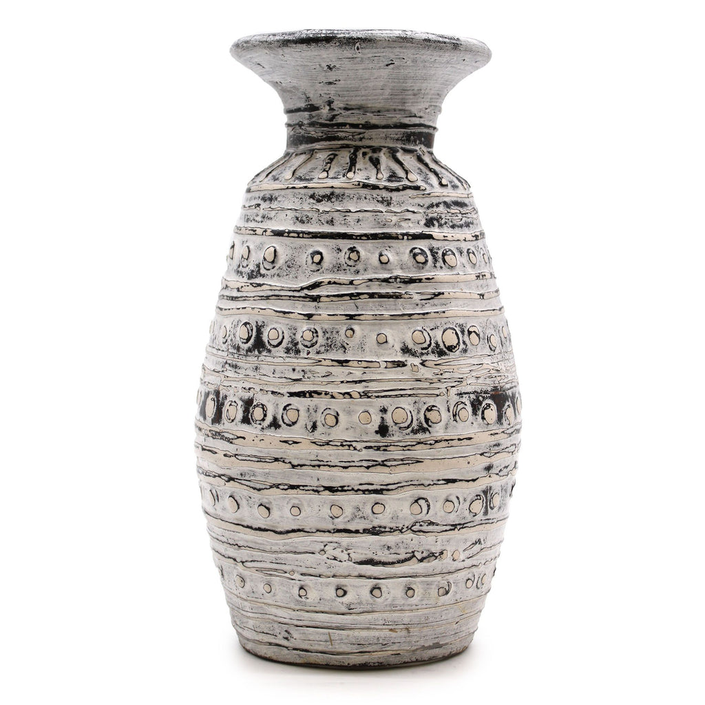 Handmade Lombok Ceramic Ceramic Vase – Cream – Indonesian Artisan Pottery UK
