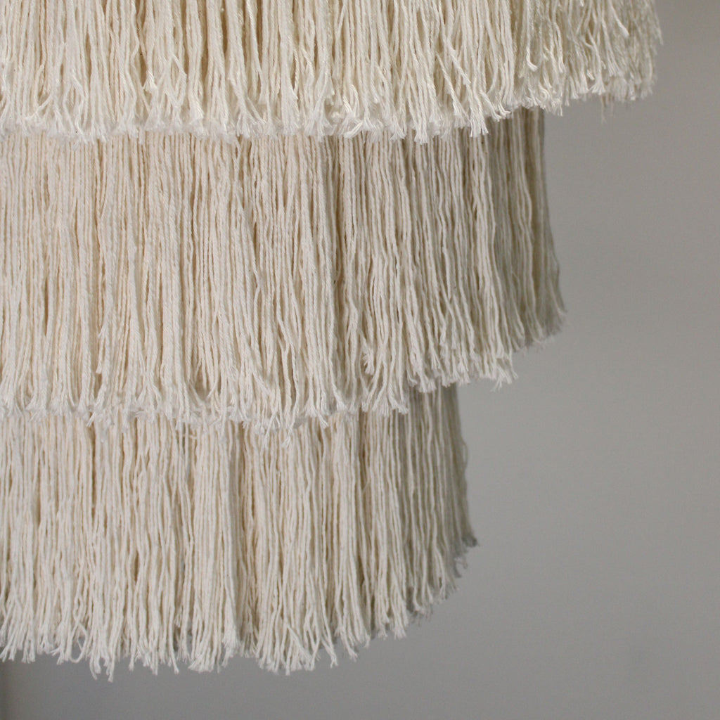 Macrame Soft Chandelier – Natural Woven Boho Light Shade (80cm)