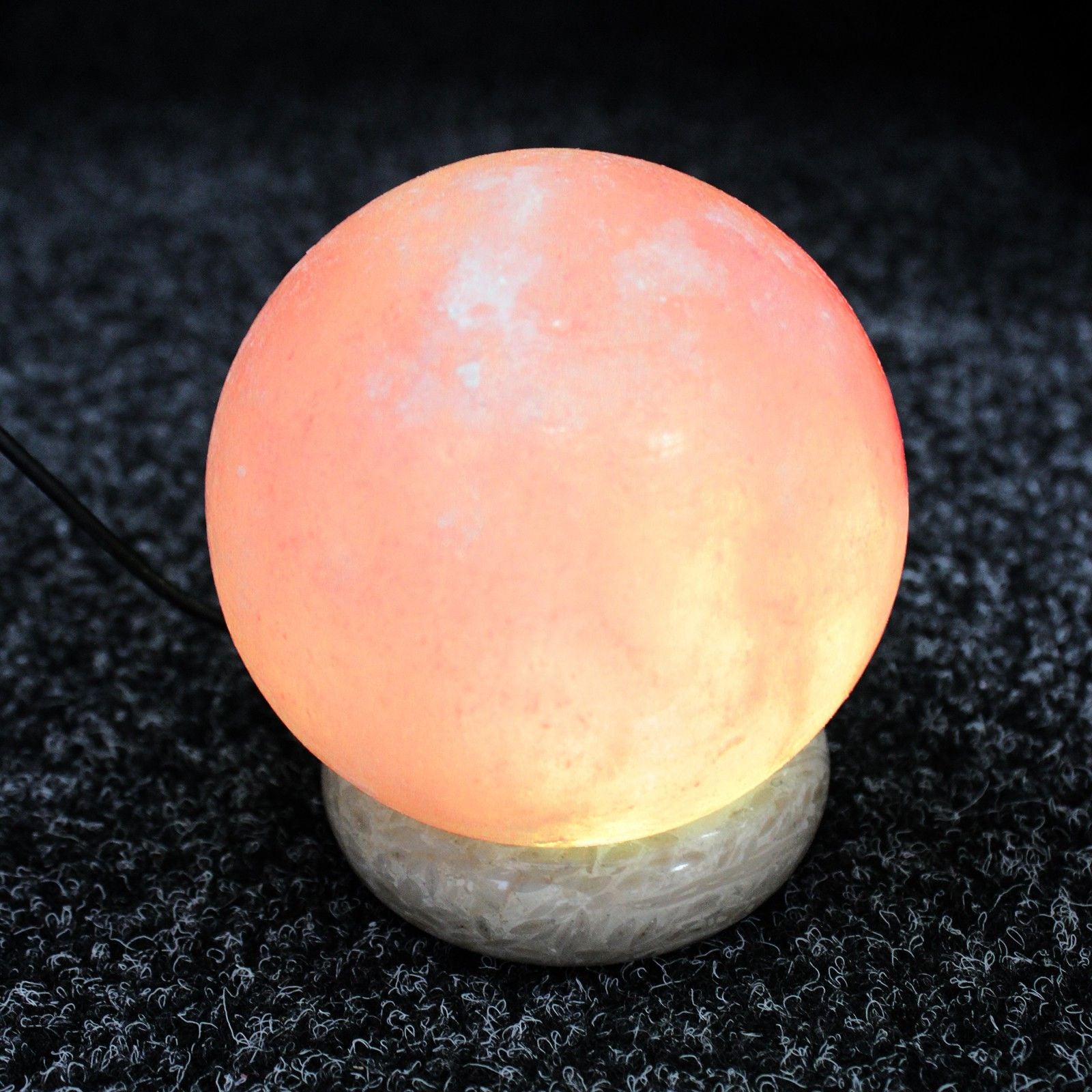 Quality USB Ball Salt Lamp - 8 cm (single) USB connector which  is 150 cm long
