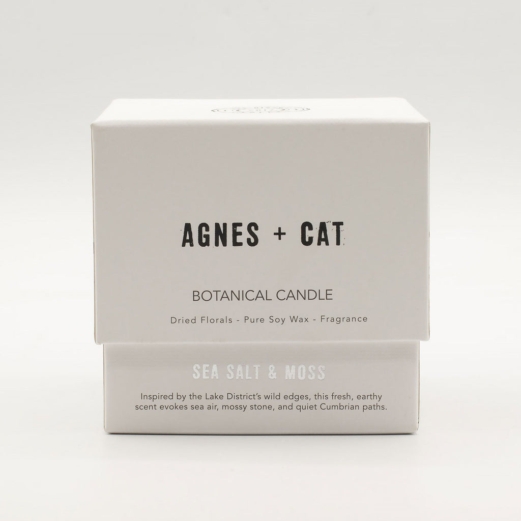 Agnes + Cat Botanical Soy Wax Candle - Seasalt & Moss