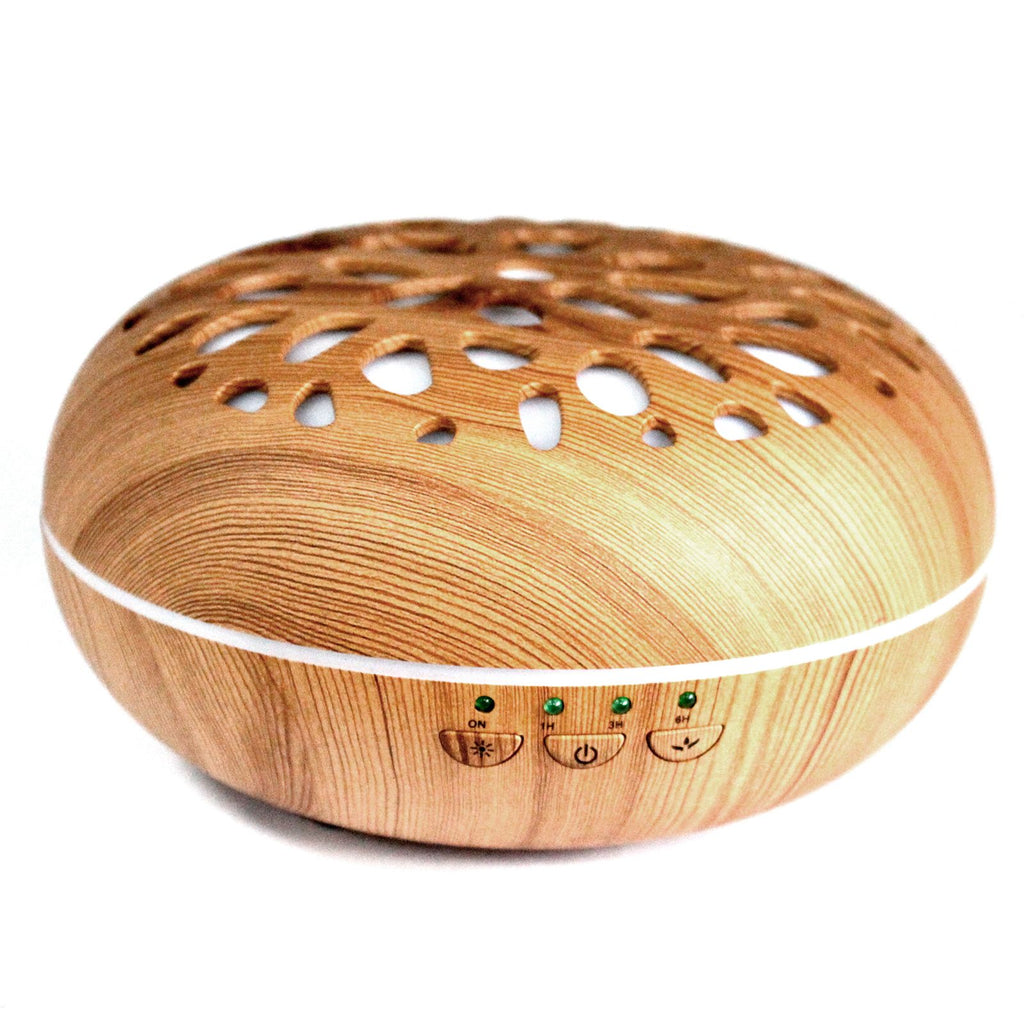 Oslo Atomiser – Pebble Design 7-Color LED & USB Timer (400ml, 16.5x9.5cm)