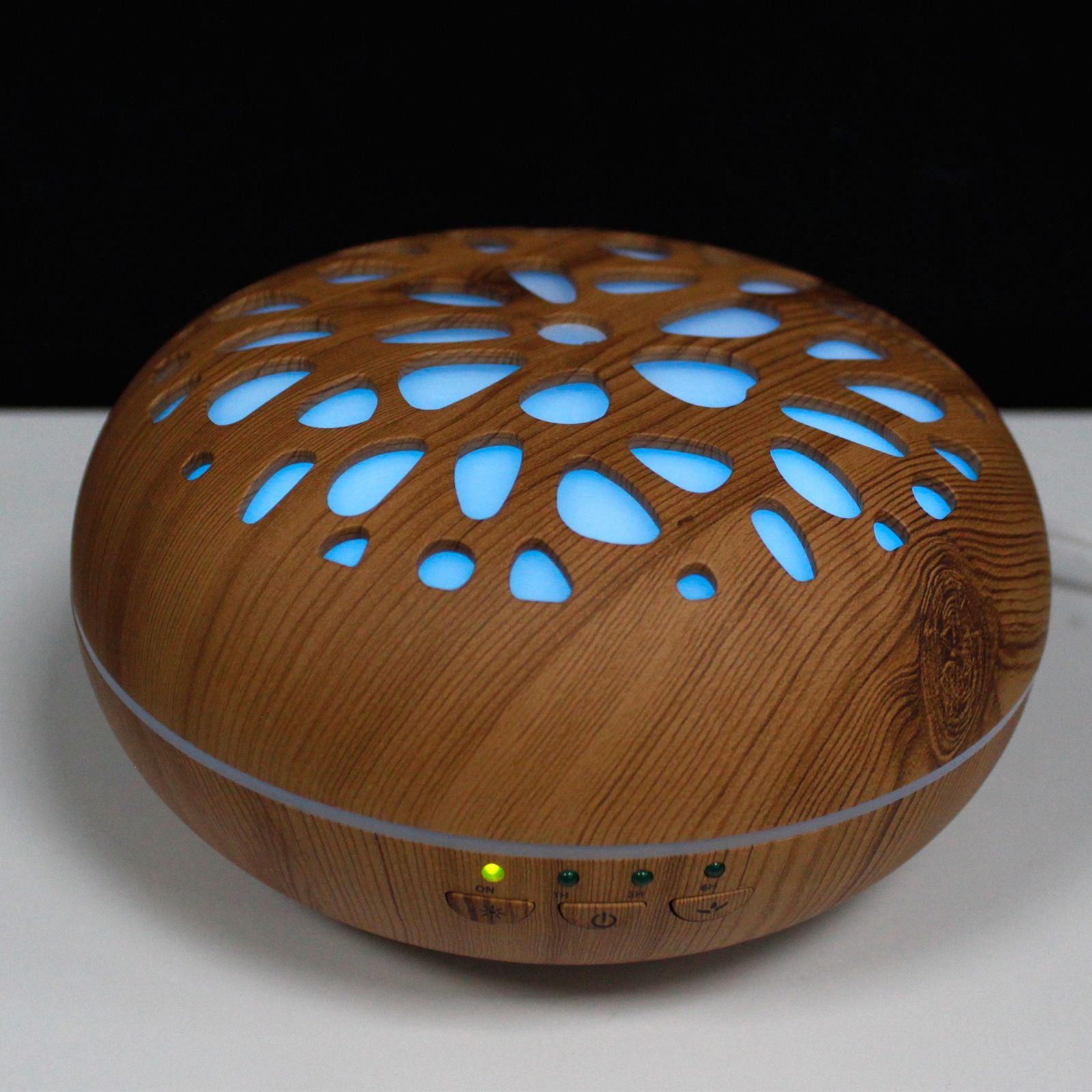 Oslo Atomiser – Pebble Design 7-Color LED & USB Timer (400ml, 16.5x9.5cm)