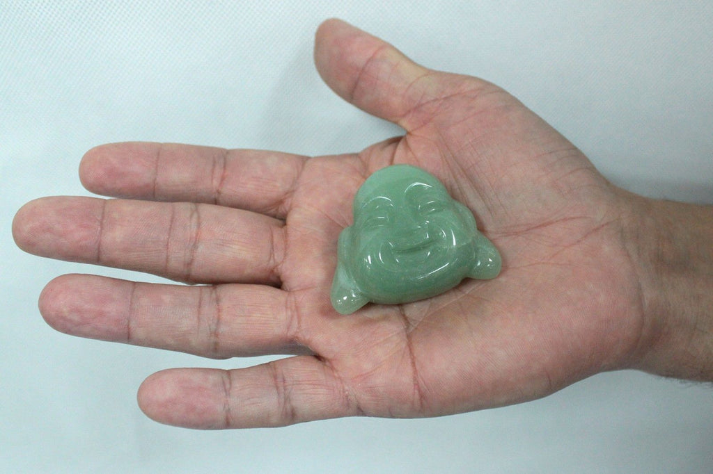 Gemstone Buddha Head - Rose Quartz