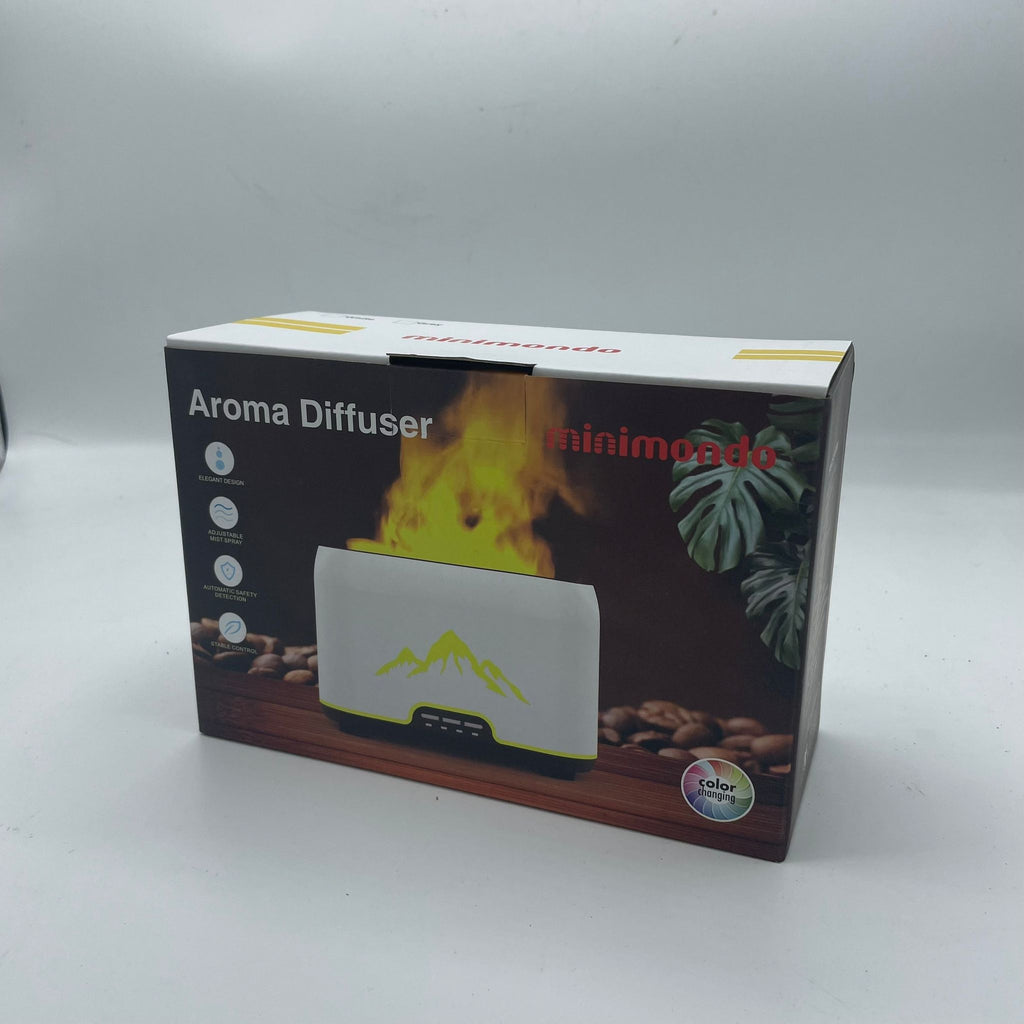 Himalayas Aroma Diffuser – Remote Controlled USB-C Flame Effect (12.5x18.5cm)