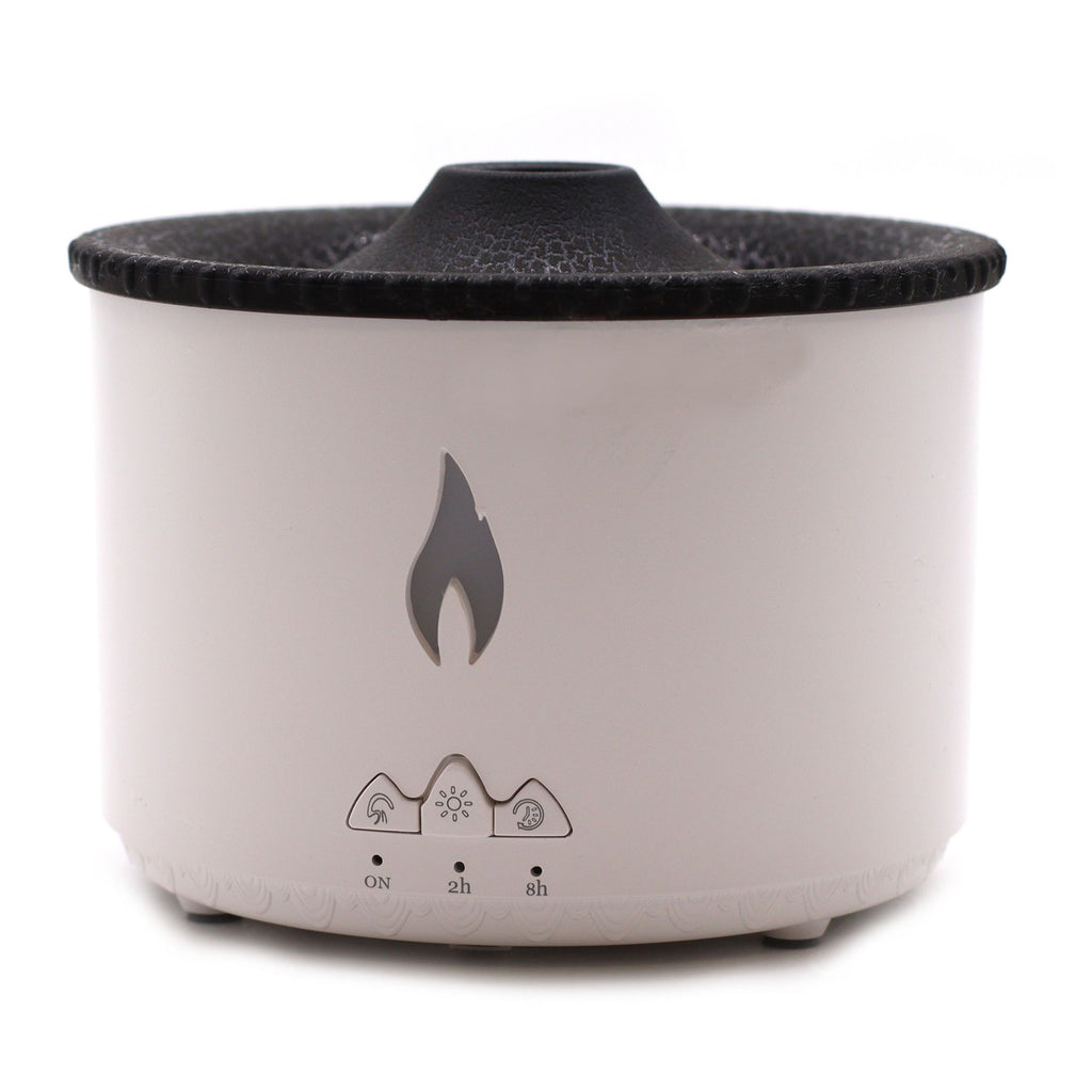 Medium Volcano Effect Aroma Diffuser – Dual-Color Plug-In Humidifier (360ml, 9.5x13cm)