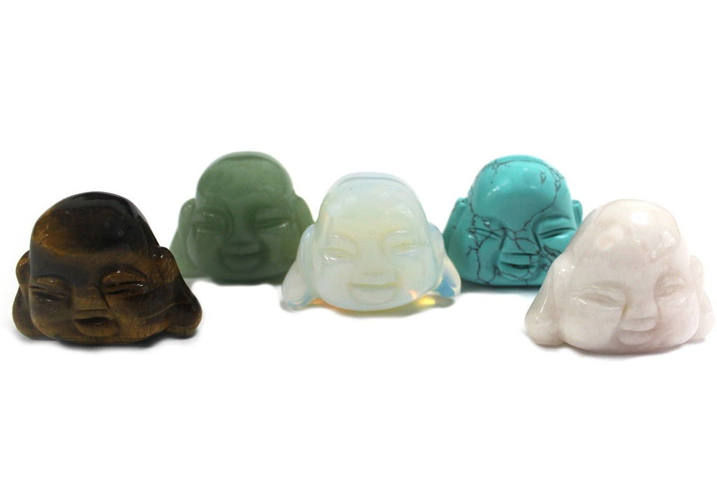 Gemstone Buddha Head - Jade