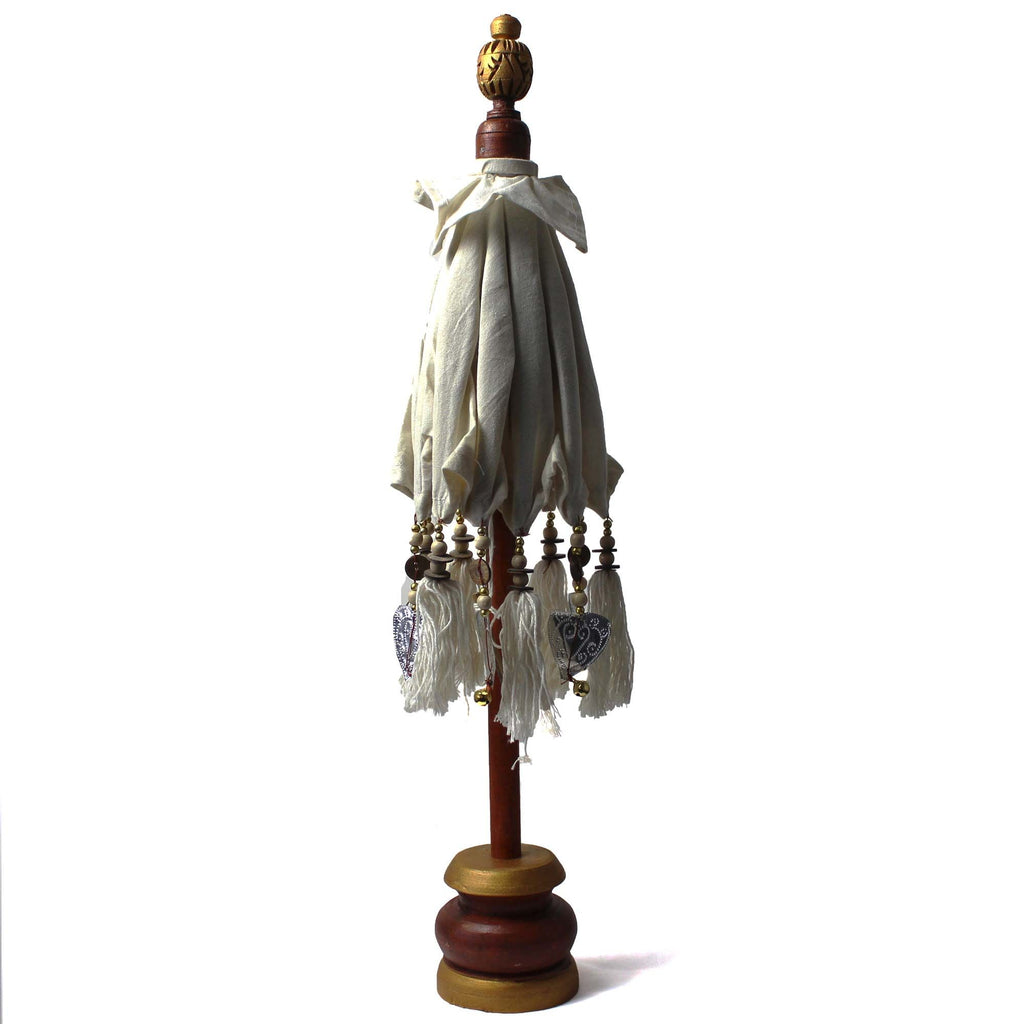 Bali Home Decor Parasol - Canvas - Natural- 40cm