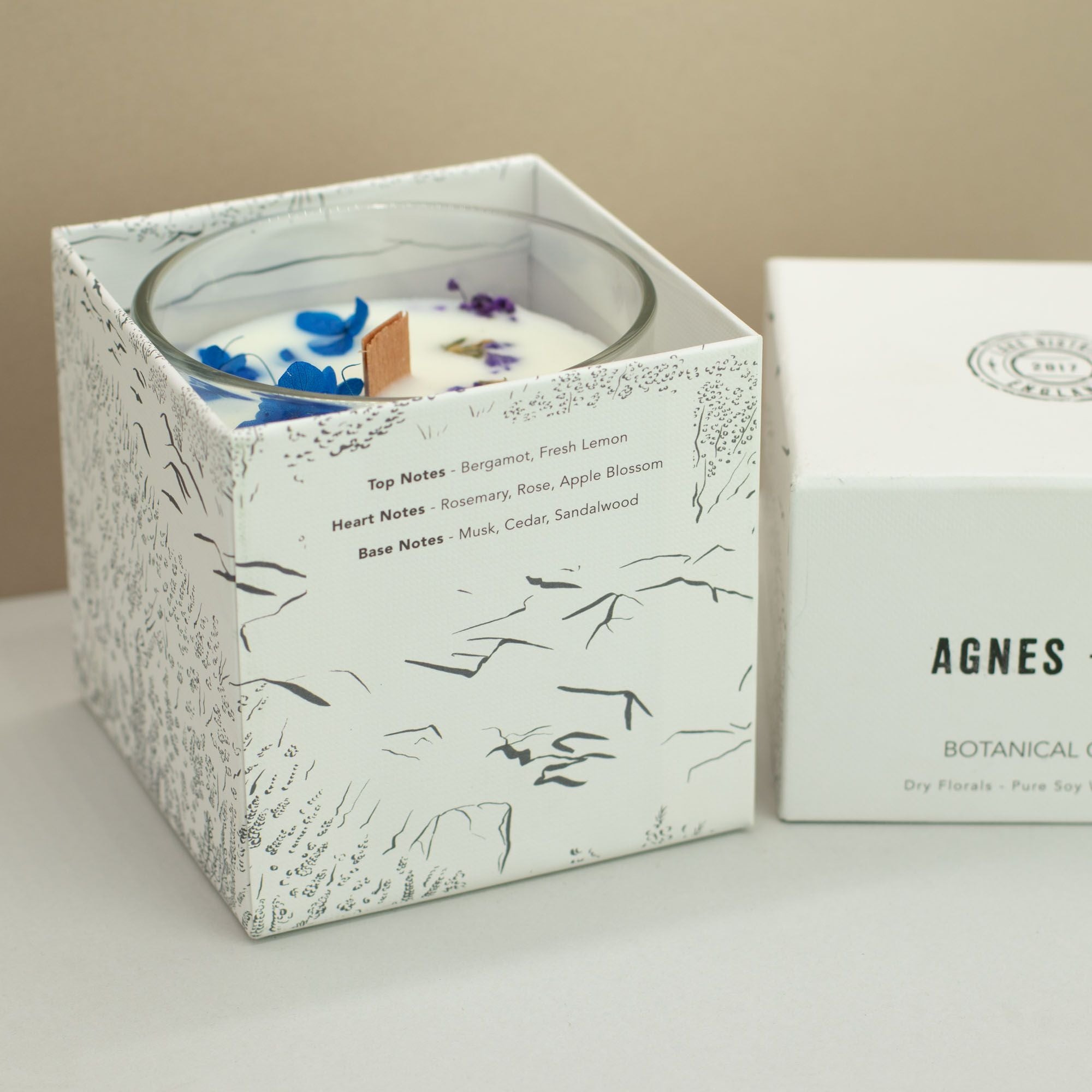 Agnes + Cat Botanical Soy Wax Candle - Moorland
