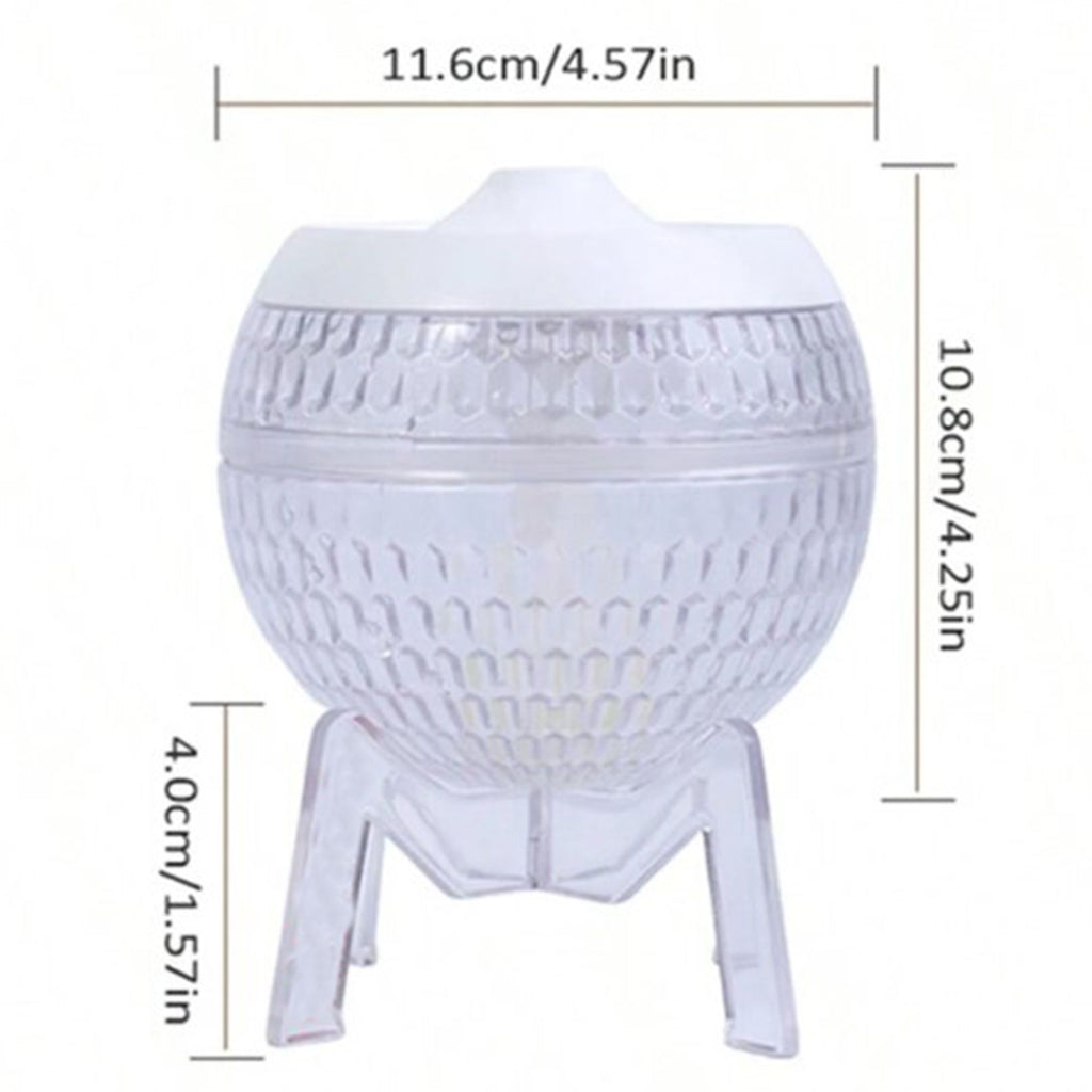 Clear Mondo Planet Humidifier – USB Colour-Changing Glow Light (11.6x10.8cm)