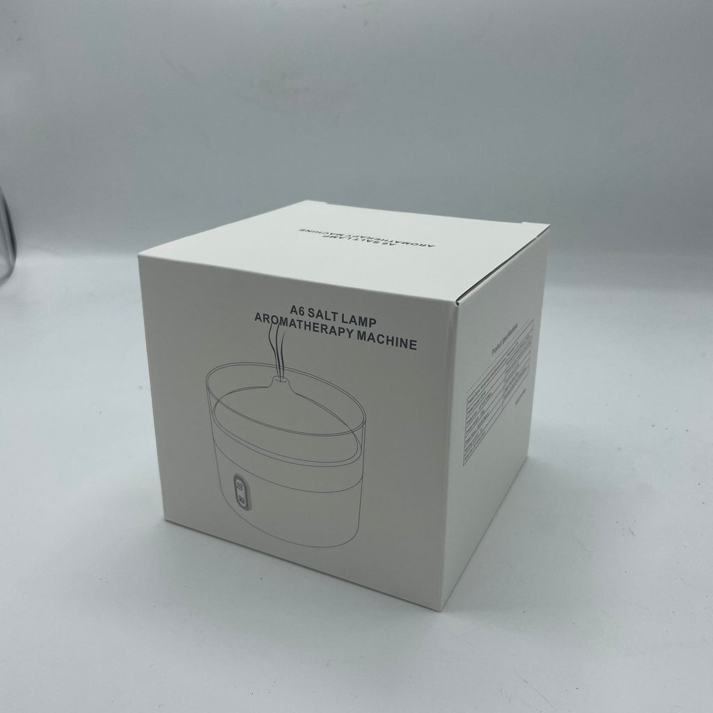 Himalayan Salt Aroma Diffuser – Flame Effect Night Light & USB-C (220ml, 10x12cm) ( salt included)