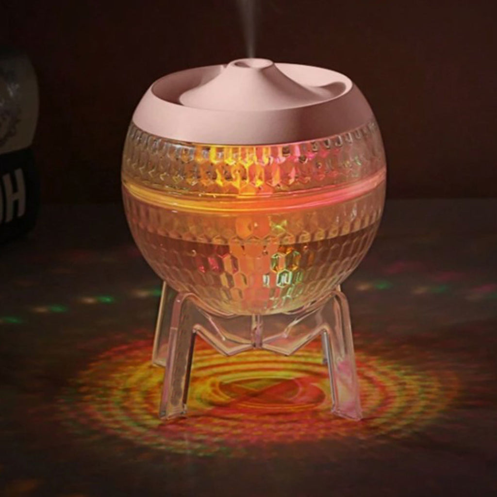 Clear Mondo Planet Humidifier – USB Colour-Changing Glow Light (11.6x10.8cm)