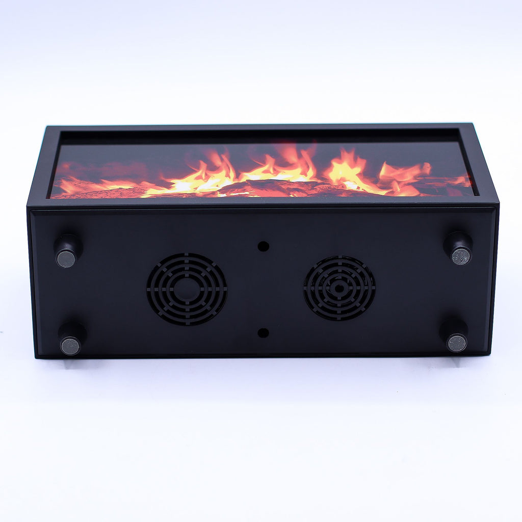 Black Flame Effect Aroma Diffuser with Birdsong – USB Ultrasonic Humidifier (11.5x8x22cm)