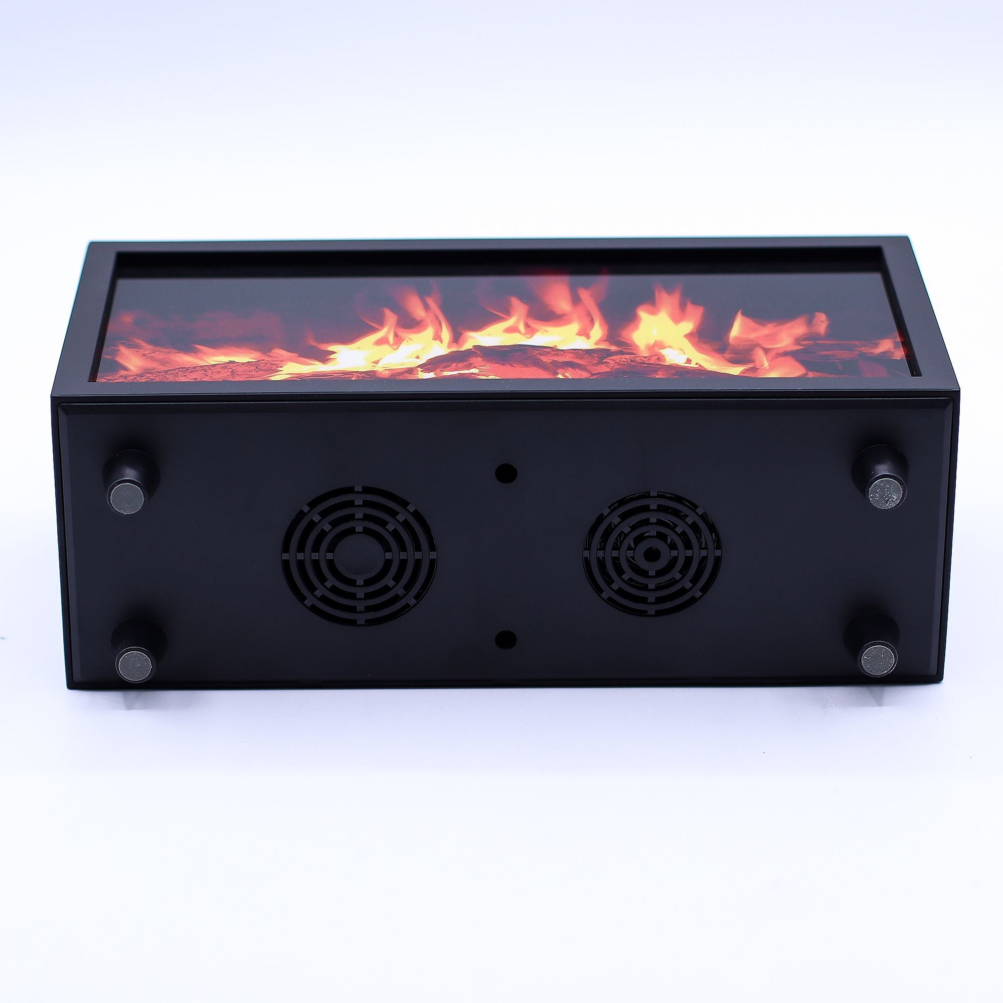 Black Flame Effect Aroma Diffuser with Birdsong – USB Ultrasonic Humidifier (11.5x8x22cm)