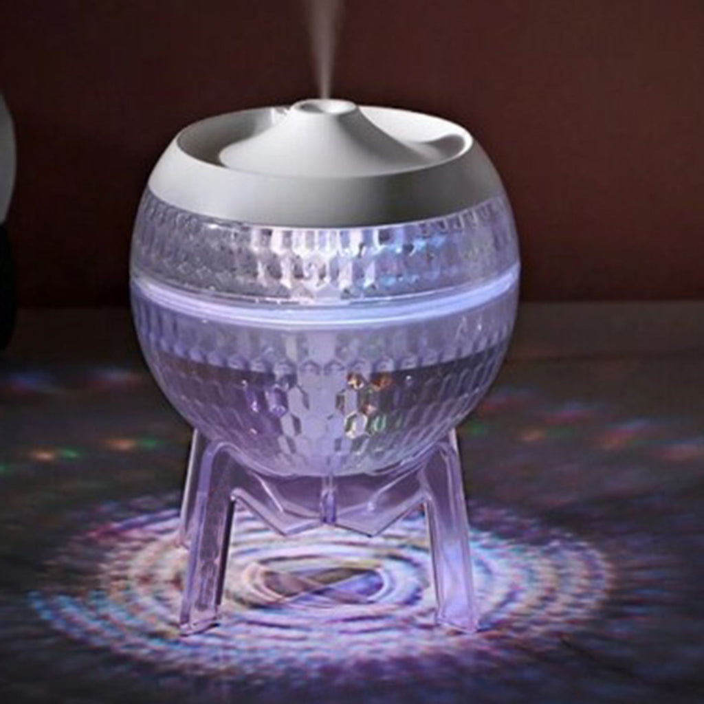 Clear Mondo Planet Humidifier – USB Colour-Changing Glow Light (11.6x10.8cm)