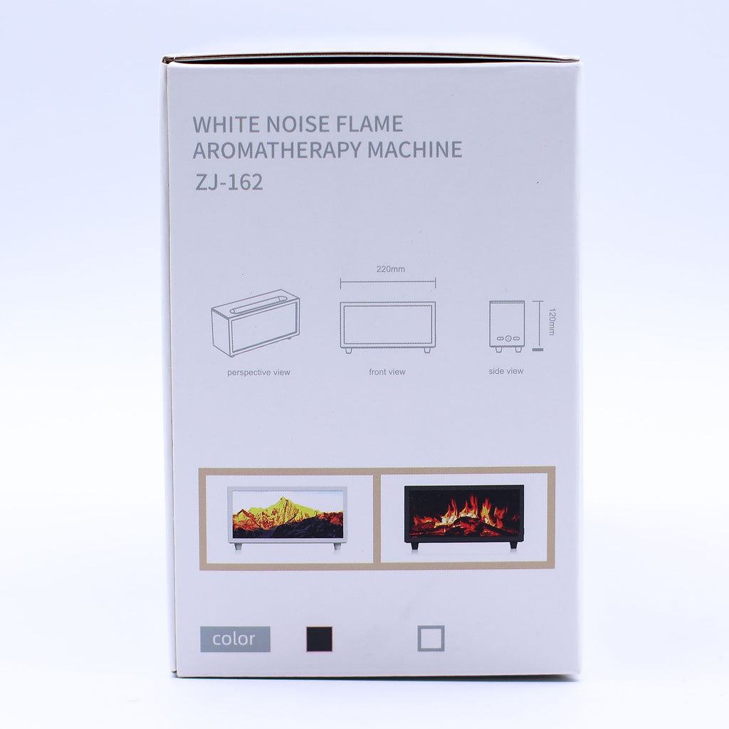 Black Flame Effect Aroma Diffuser with Birdsong – USB Ultrasonic Humidifier (11.5x8x22cm)