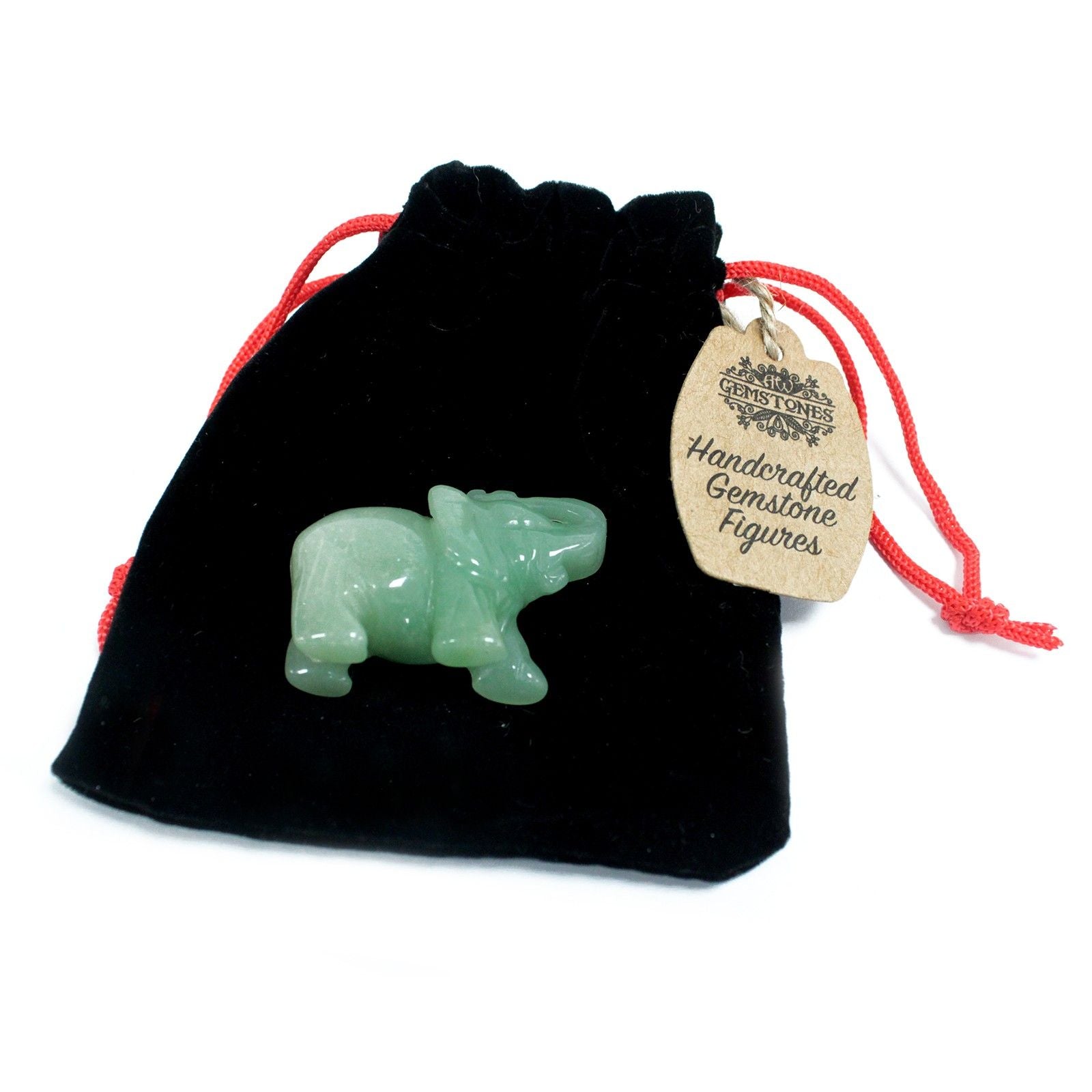 Gemstone Elephant - Rose Quartz