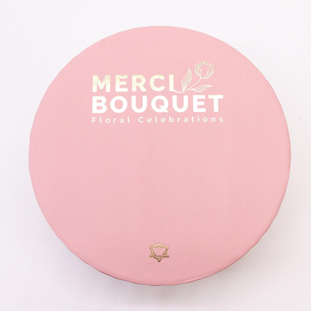 Soap Flower Gift Box (Round Box) - Baby Blessings - Pinks