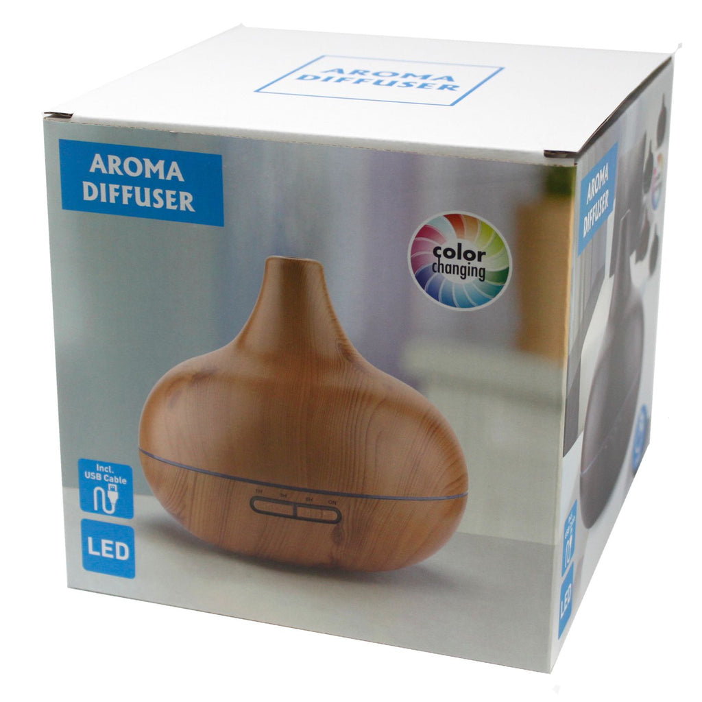 Santorini Atomiser – Shell Effect 7-Color LED & USB Timer (400ml, 15.5x16cm)