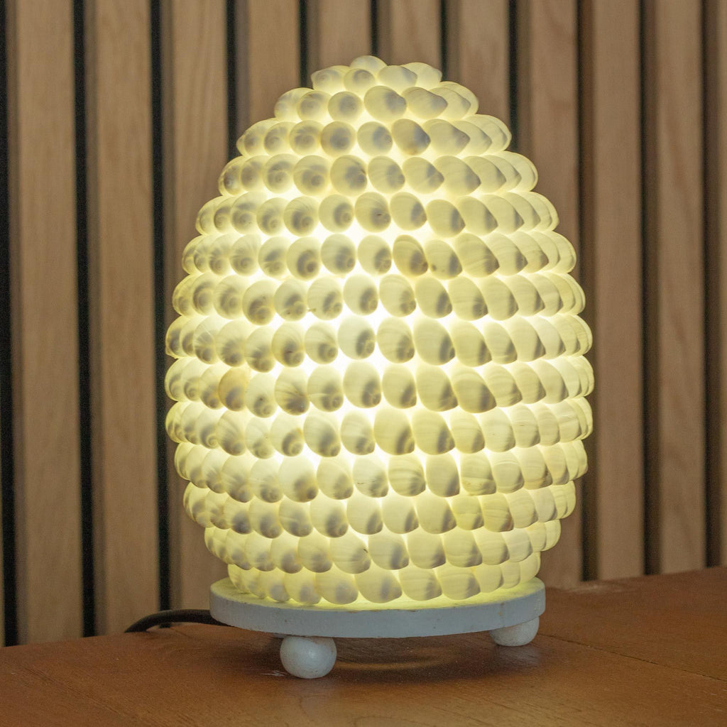 Boho Sea Shell Lamp - Buting Shell Oval - 15cm