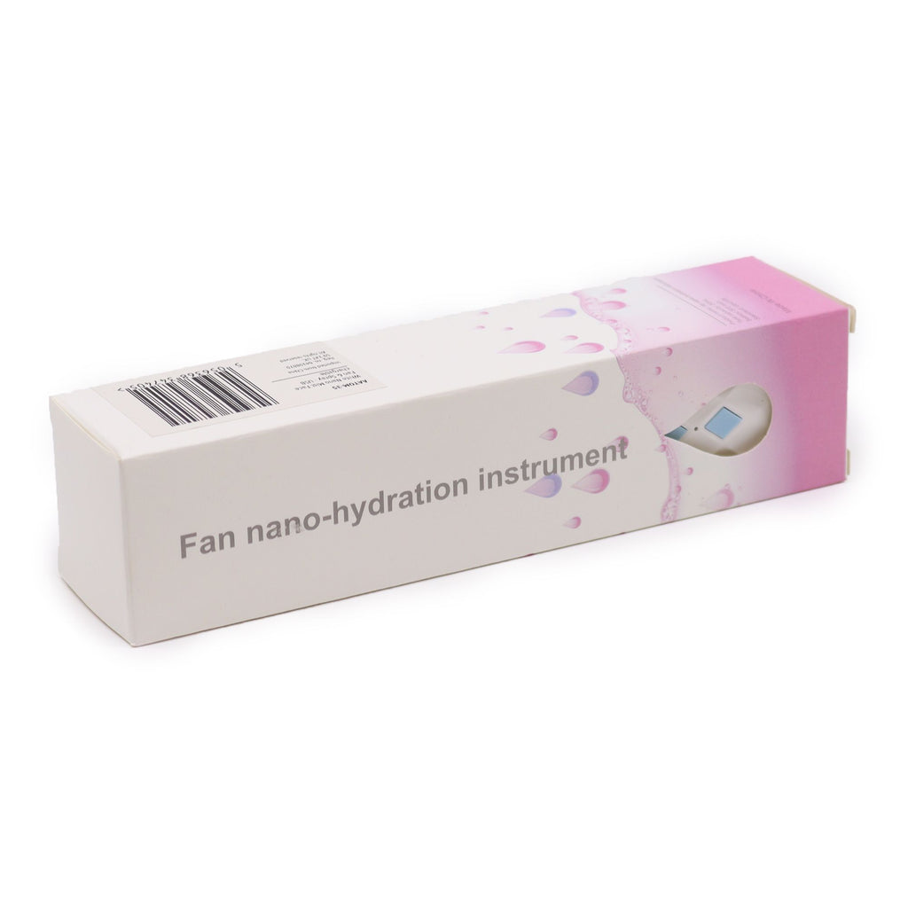 Pink Nano Mist Face Fan & Spray – USB Rechargeable Portable Mister (14x2.7x3.5cm)