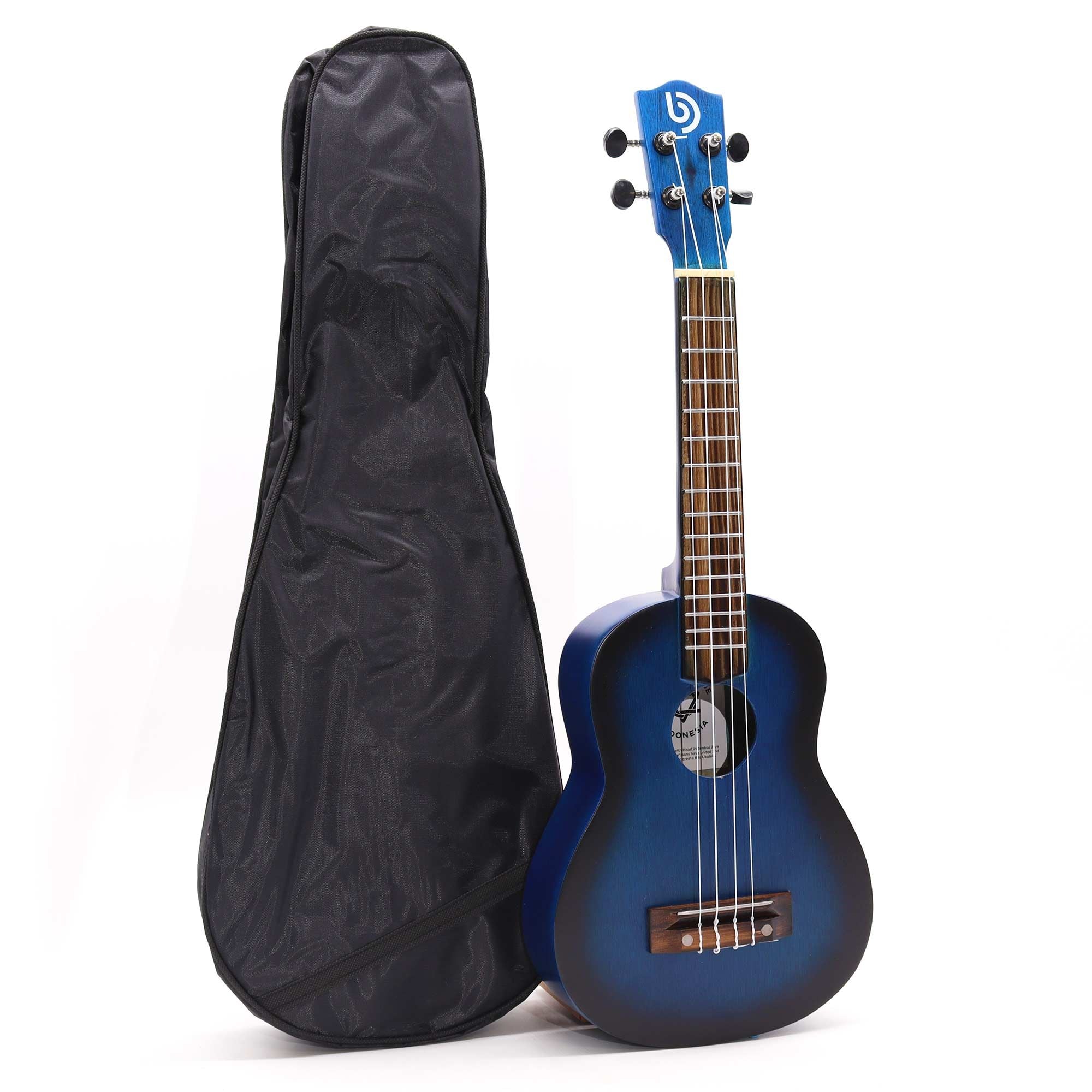 Artisan Made Ukulele - Blue Sunburst Sunburst Finish (4 String)