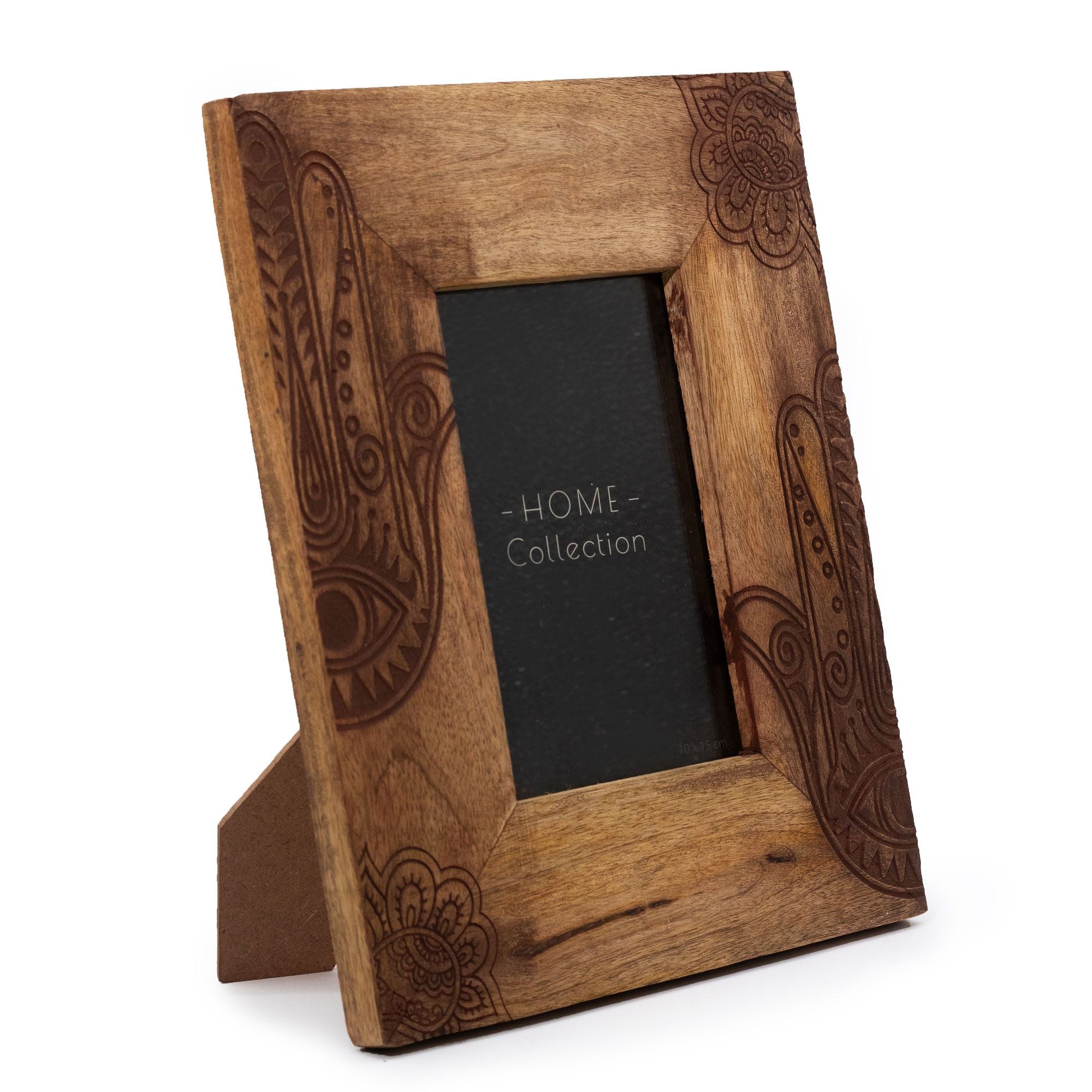 Med Mango Wood Picture Framel (for 10x15cm) 26x20x2cm - Hansa - Black – Medium