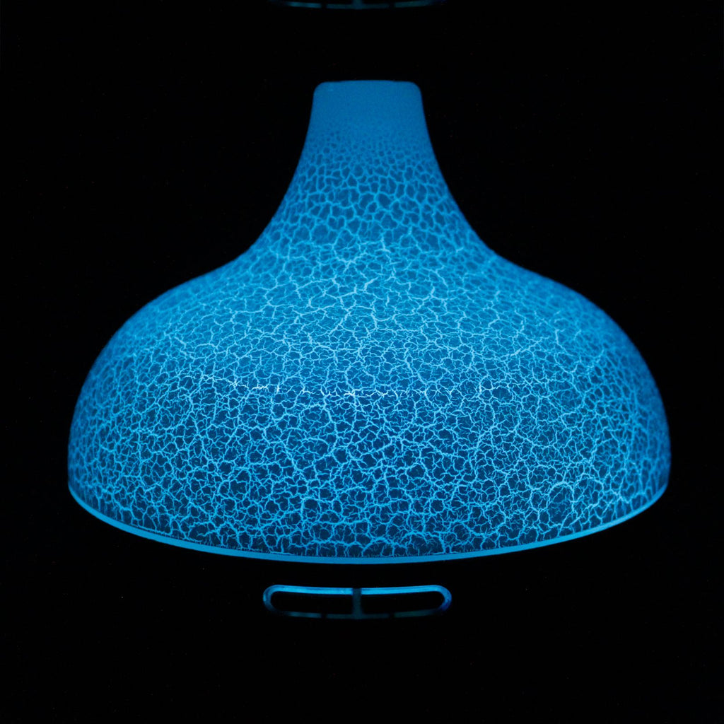 Santorini Atomiser – Shell Effect 7-Color LED & USB Timer (400ml, 15.5x16cm)