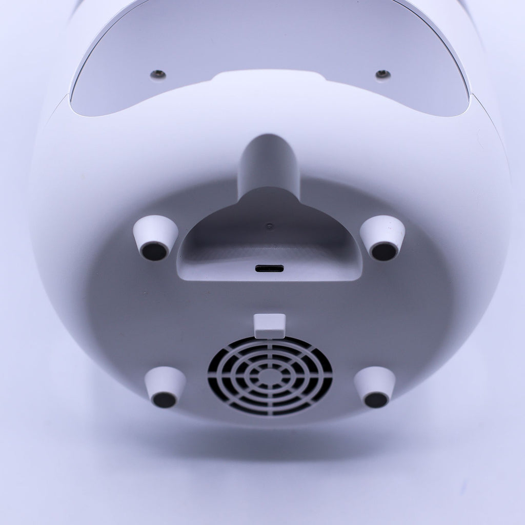 White Salt Stone Flame Effect Aroma Diffuser – USB Ultrasonic Humidifier (15x17x14cm)