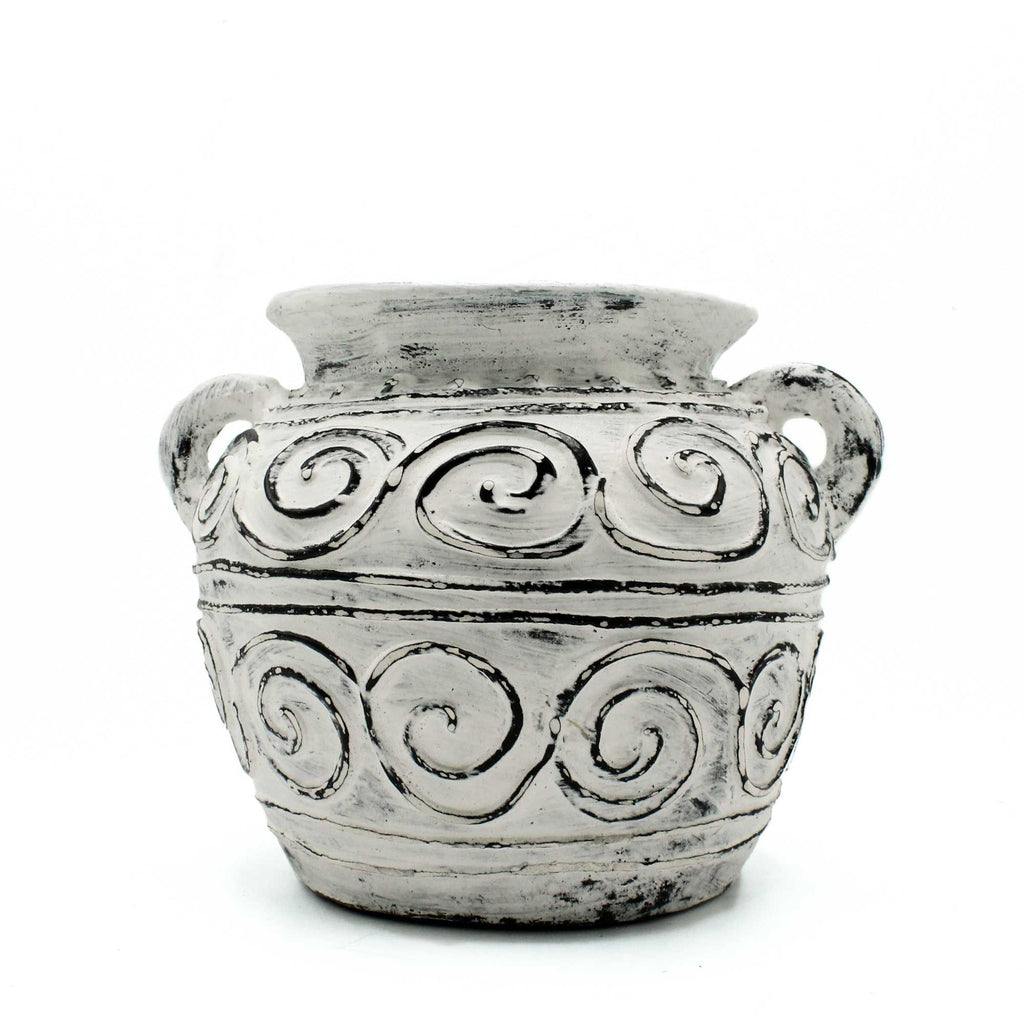 Handmade Lombok Ceramic Ceramic Vase – Cream – Indonesian Artisan Pottery UK