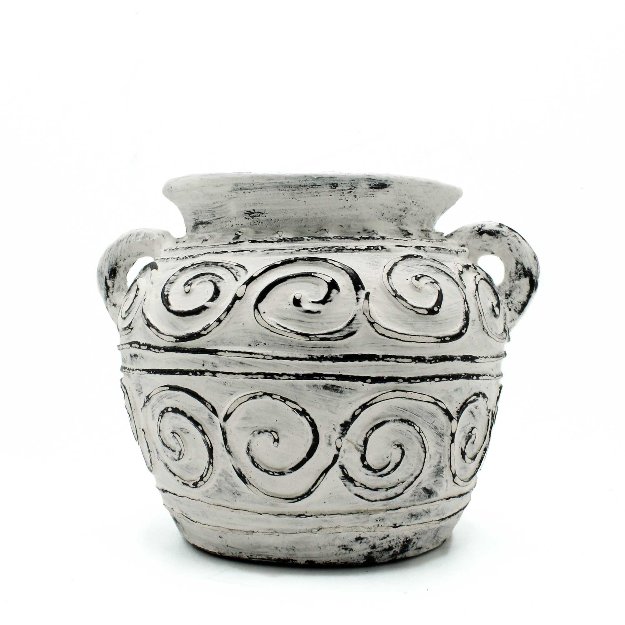 Handmade Lombok Ceramic Ceramic Vase – Cream – Indonesian Artisan Pottery UK
