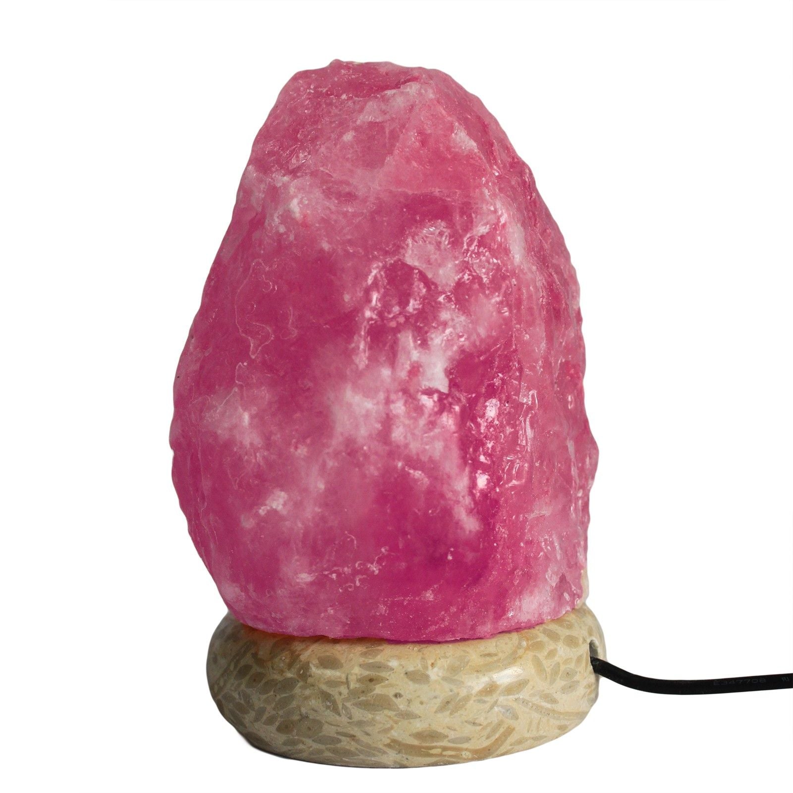Quality USB Natural Salt Lamp - 11.5 cm Random Colours USB connector which  is 150 cm long