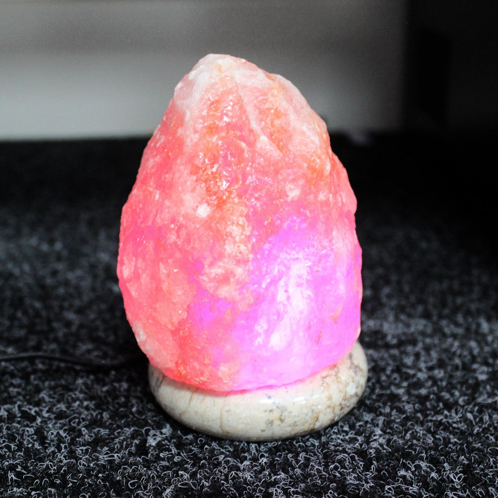 Quality USB Natural Salt Lamp - 11.5 cm Random Colours USB connector which  is 150 cm long